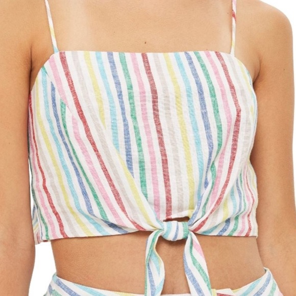 Topshop Rainbow Sun Top - Picture 2 of 5